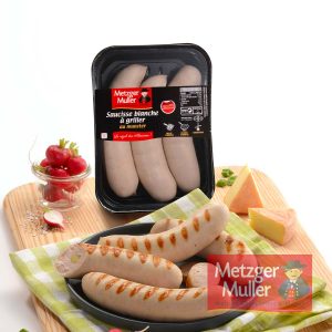 metzger muller - saucisse blanche à griller au munster