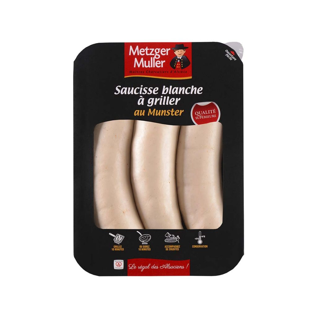 Metzger Muller - Saucisse blanche à griller au munster