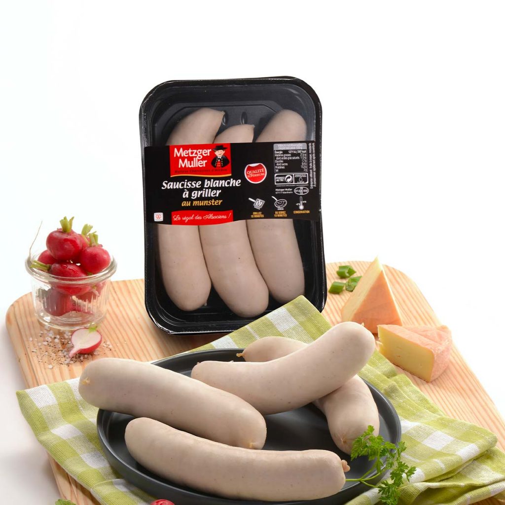 Metzger Muller - Saucisse blanche à griller au munster