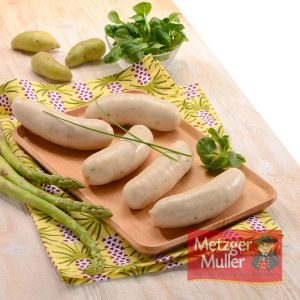Metzger Muller - Saucisse blanche à griller aux asperges