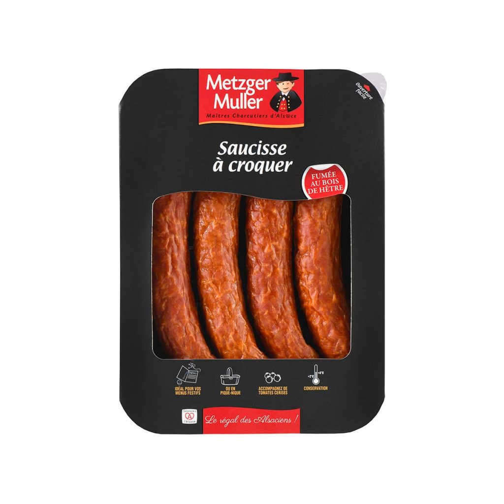 Metzger Muller - Saucisse à croquer fumée cuite