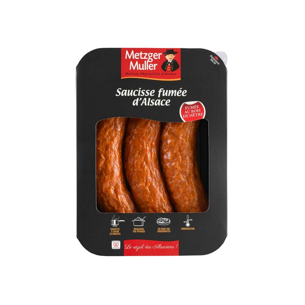 Metzger Muller - Saucisse fumée d’Alsace cuite